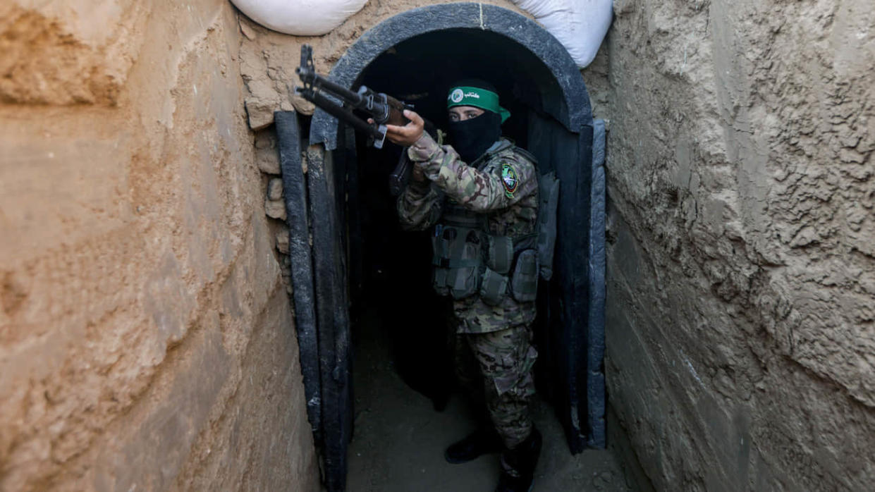 Hamas tunnels in Gaza.