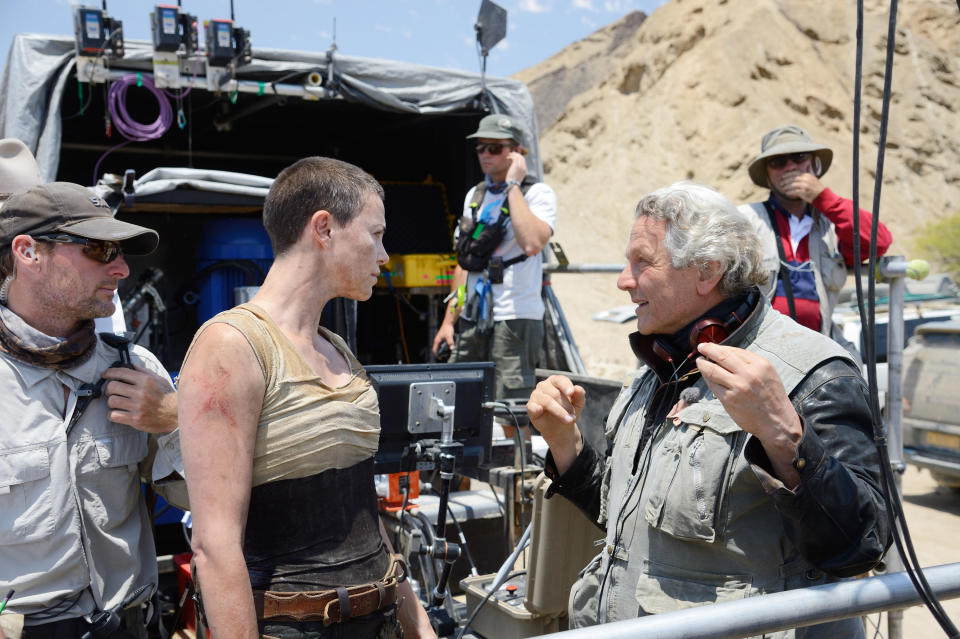 George on the Mad Max set