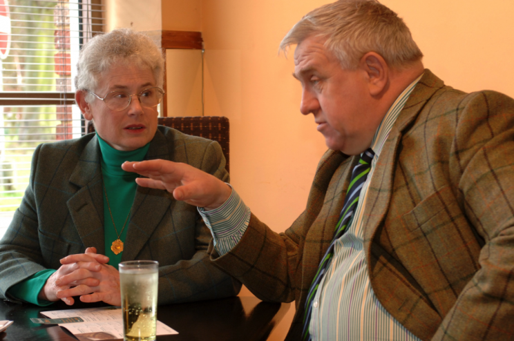 Fergus Wilson, pictured with wife Judith (Picture: SWNS)