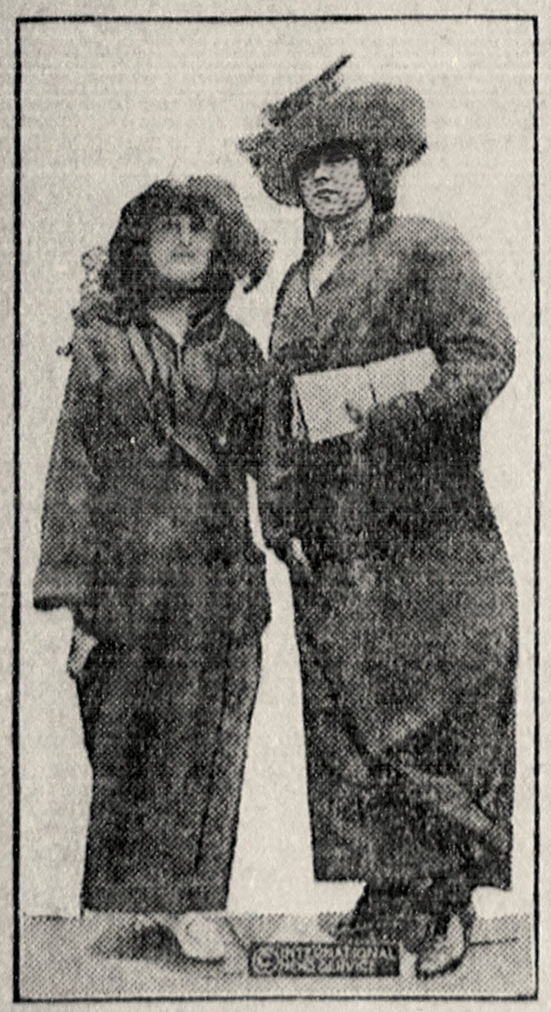 Flurette (left) and Constance Kopp in an undated archive photo.