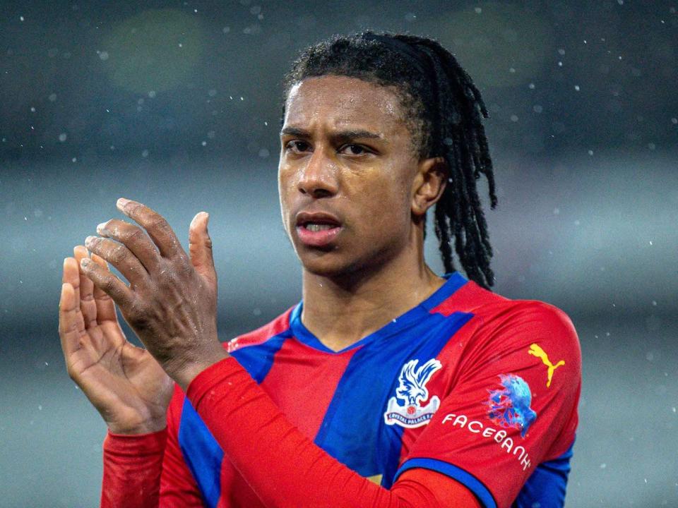 Michael Olise of Crystal Palace during the Emirates FA Cup Fifth Round match between Crystal Palace and Stoke City at Selhurst Park.