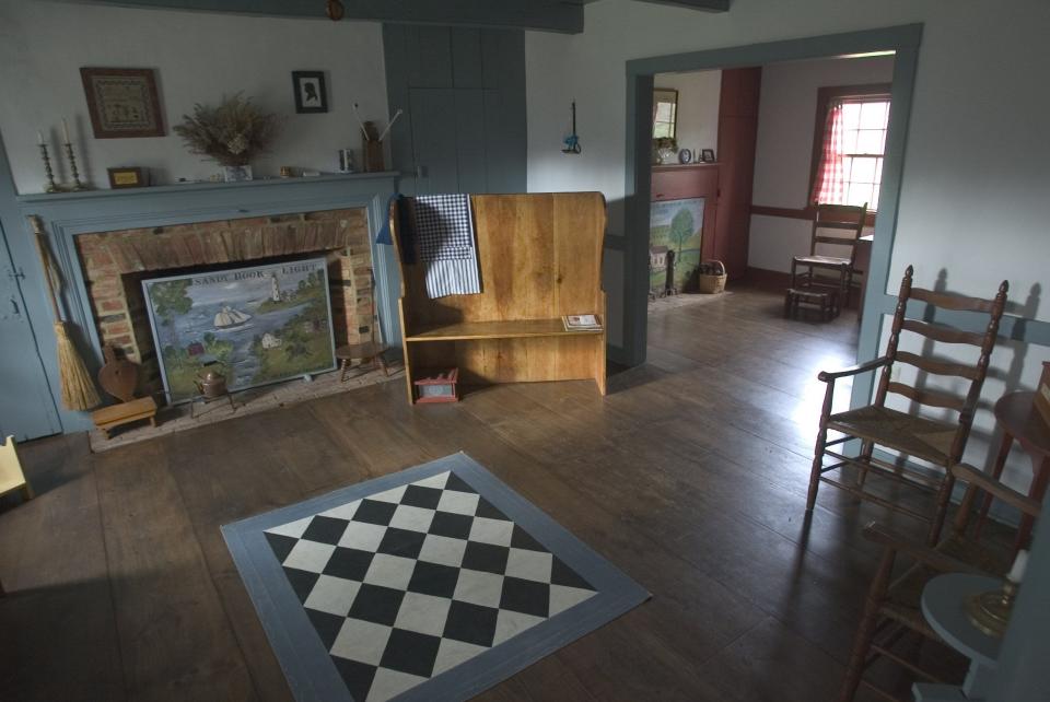 The inside of the Joseph Murray farmhouse in Poricy Park in an undated photo.