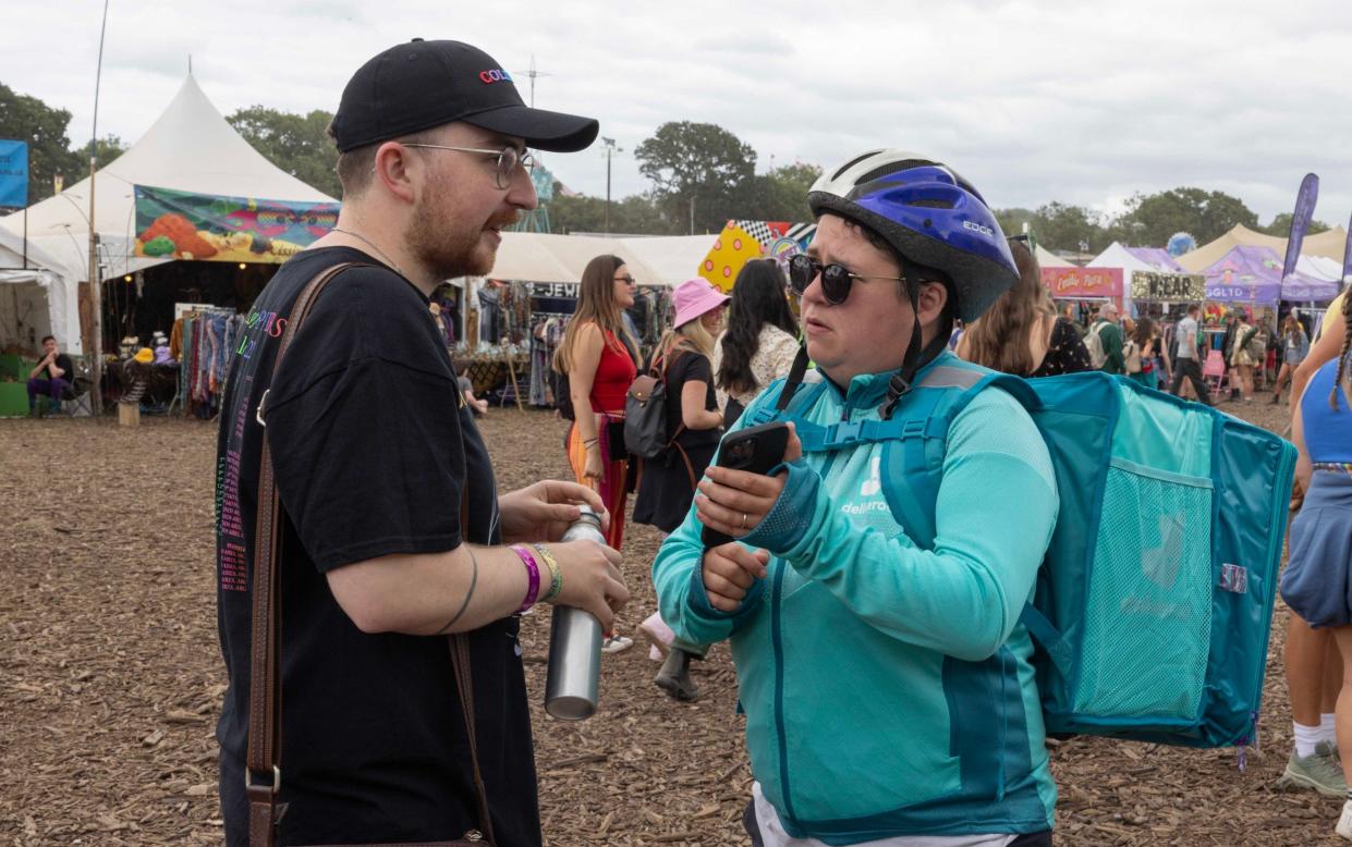 Liam Kelly and the confused Deliveroo rider