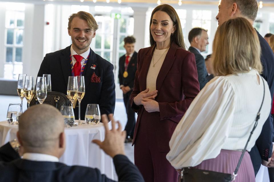 Kate, Princess of Wales hosts a reception for the England Wheelchair Rugby League team