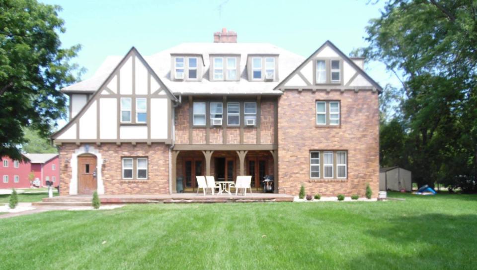 The current 92-year-old Lambda Chi Alpha fraternity chapter house at the University of South Dakota at 327 N. Pine Street in Vermillion.