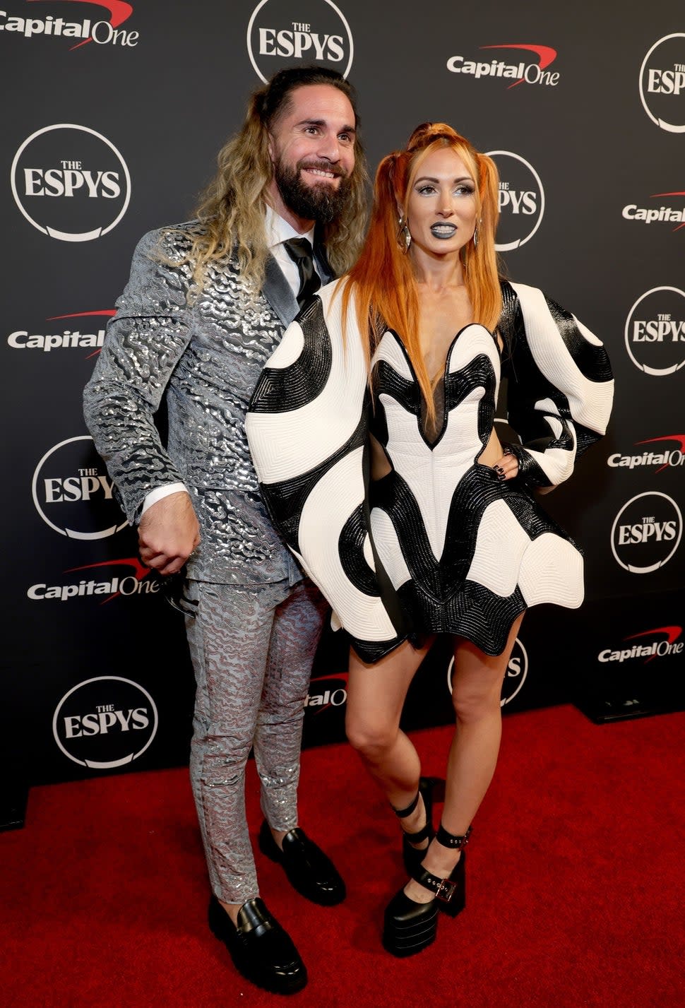 Seth Rollins and Becky Lynch