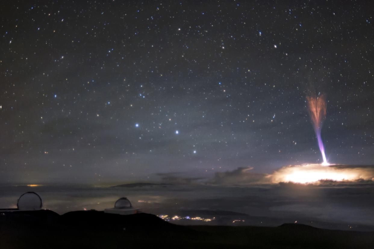 red sprite blue lightning mauna kea