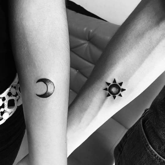 Valentine’s Day Matching Tattoos