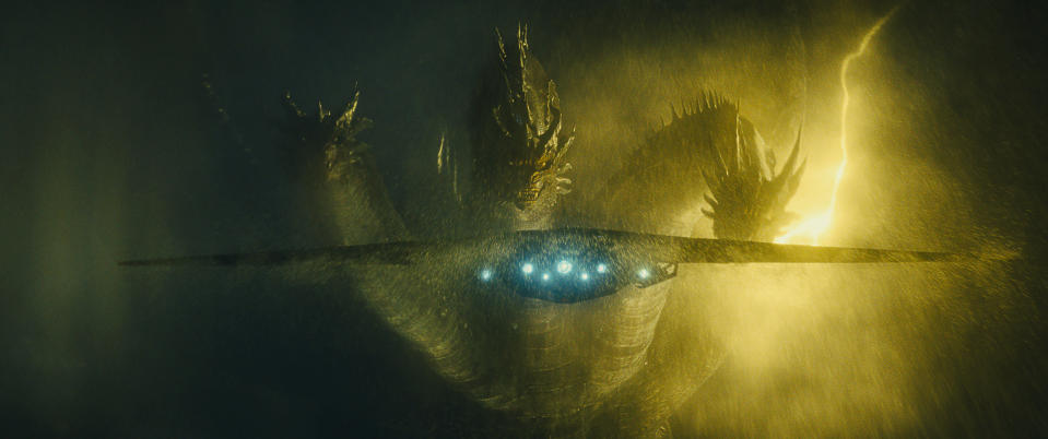 This image released by Warner Bros. Pictures shows a scene from "Godzilla: King of the Monsters." (Warner Bros. Pictures via AP)