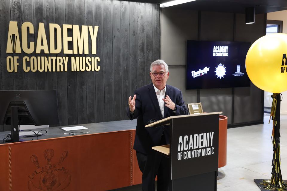 Nashville Mayor John Cooper attends a Ribbon Cutting ceremony officially opening the new Nashville headquarters at ACM Headquarters on December 14, 2022 in Nashville, Tennessee.