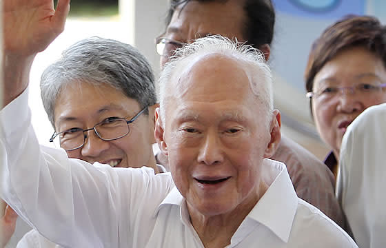 Rising home prices and the influx of new faces caused PAP to lose votes in the recent GE, said Mr Lee Kuan Yew. (AP file photo)