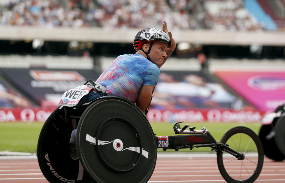 <p>The six-time Paralympic champion was involved in a crash with another car in south London.</p>