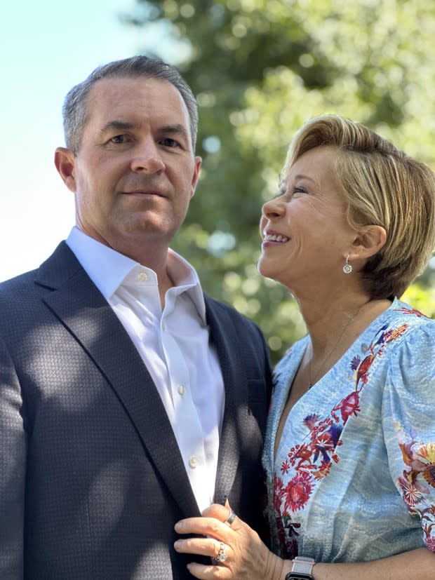 Former police Detective Dan Grice and his actress wife, Yeardley Smith<p>Photo credit: Erin Gaynor</p>