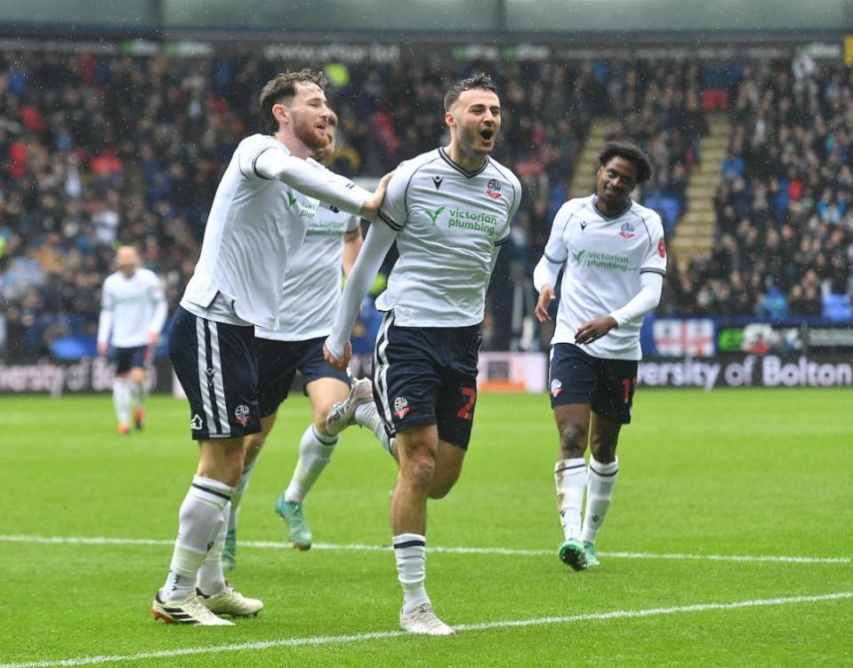 The Bolton News: Aaron Collins has scored nine times in 15 appearances for Bolton after signing for Bristol Rovers