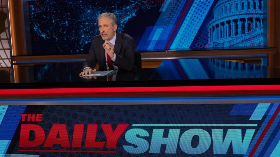 PHOTO: Jon Stewart appears on 'The Daily Show,' Feb. 12, 2024. (Matt Wilson/Comedy Central’s 