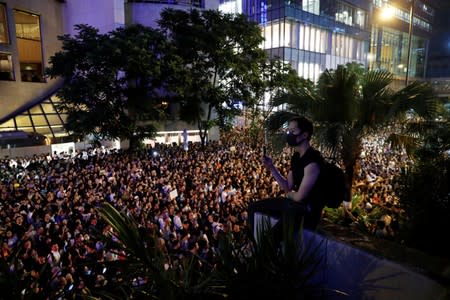 Civil servants attend a rally to support the anti-extradition bill protest in Hong Kong