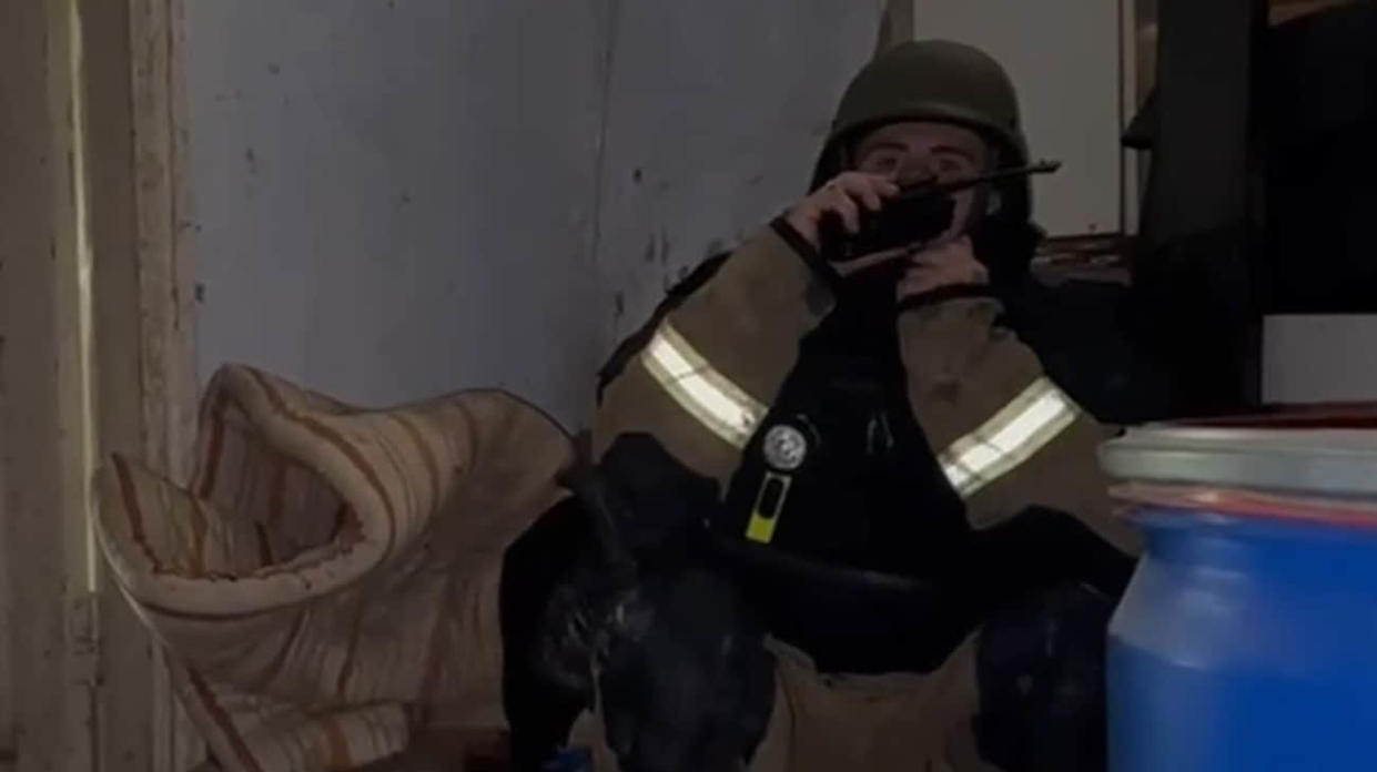 Photo: Screenshot from video by Ukraine's State Emergency Service in Kherson Oblast
