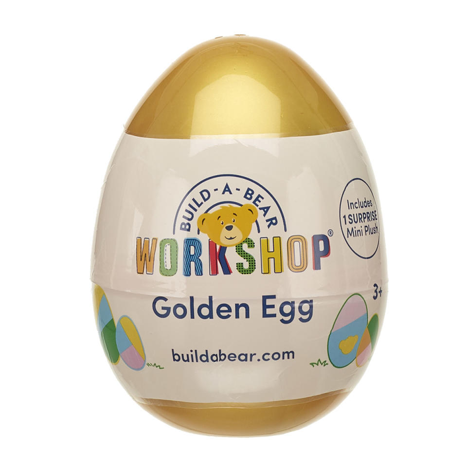 <p><a href="https://go.redirectingat.com?id=74968X1596630&url=https%3A%2F%2Fwww.buildabear.com%2Fgolden-egg---includes-1-surprise-mini-plush-%2F032143.html&sref=https%3A%2F%2Fwww.countryliving.com%2Fshopping%2Fgifts%2Fg60163235%2Feaster-egg-filler-ideas%2F" rel="nofollow noopener" target="_blank" data-ylk="slk:Shop Now;elm:context_link;itc:0;sec:content-canvas" class="link ">Shop Now</a></p><p>Golden Egg</p><p>buildabear.com</p><p>$6.50</p><span class="copyright">Build-a-Bear</span>