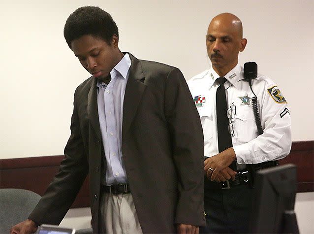 Richard McTear has been found guilty of first degree murder in the death of 3-month-old Emanuel Murray, whom he threw from a moving car window killing the infant instantly. Source: AP Images