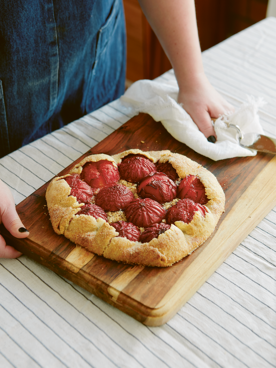 Mrs Cripps would be happy with this seasonal take on her plum tart (Head of Zeus)