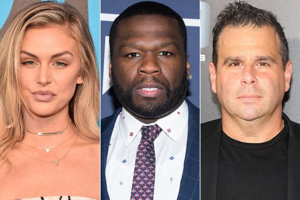 From left: Lala Kent, 50 Cent, Randall Emmett | Alberto E. Rodriguez/Getty; Charles Sykes/Bravo/NBCU Photo Bank via Getty; Manny Carabel/Getty
