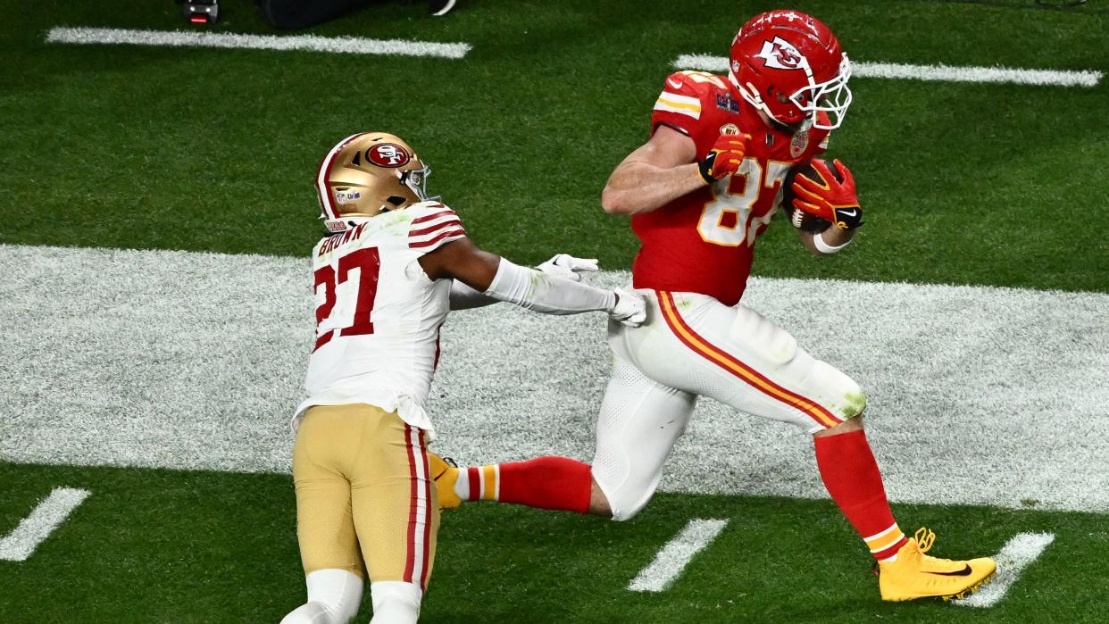  Travis Kelce in Super Bowl. 