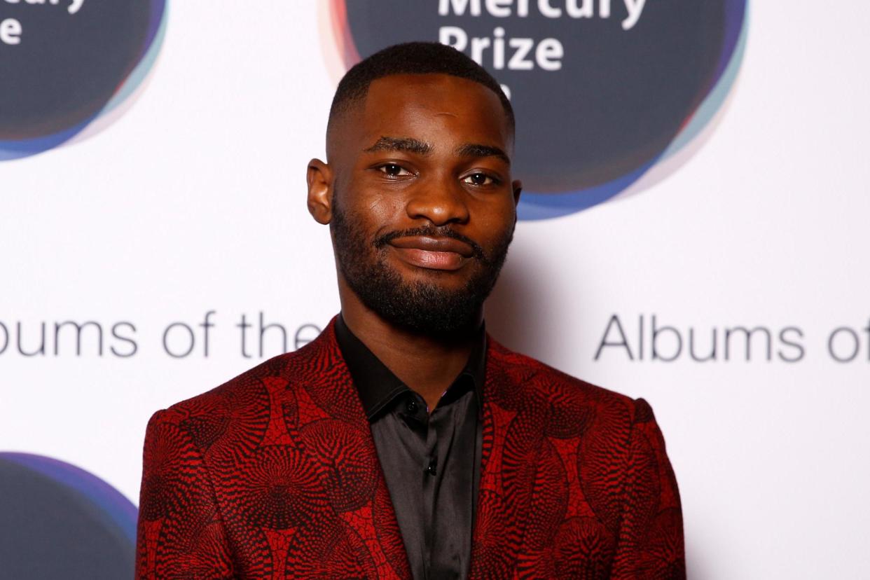 Dave poses as he arrives for Mercury Prize for 'Album of the Year' ceremony in London: Reuters