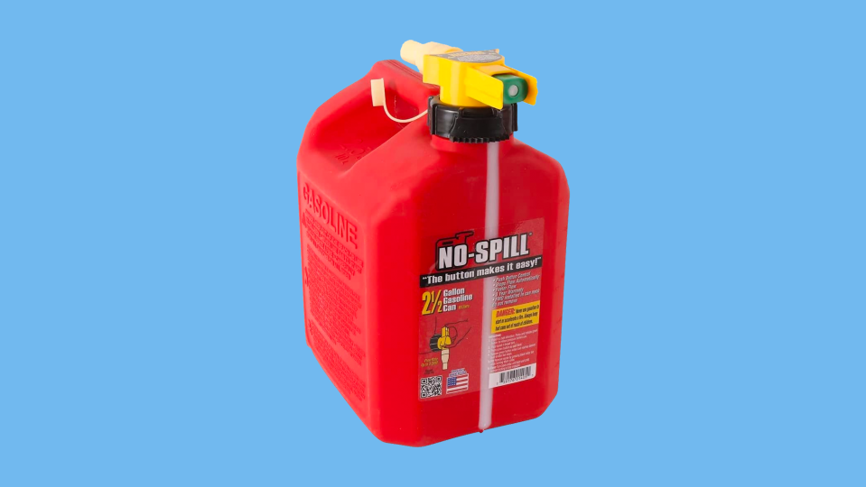 Gear up for hurricane season 2022 with this No-Spill gas can.