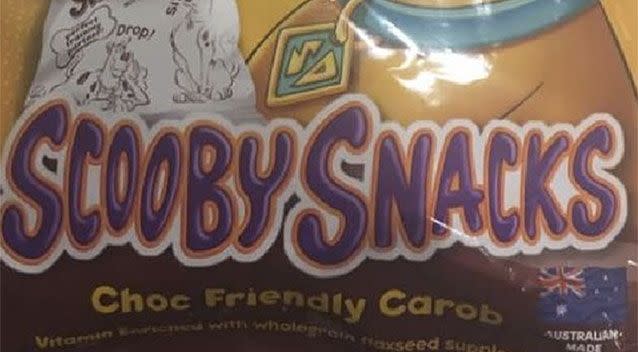 A Sydney mother bought Scooby Snacks for her kids, not realising it was dog food. Source: Facebook