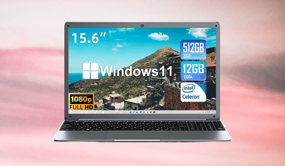 Laptop with Windows 11.