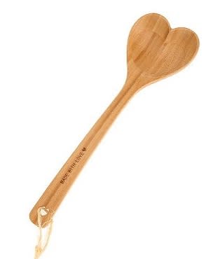 Heart Bamboo Spoon, $6