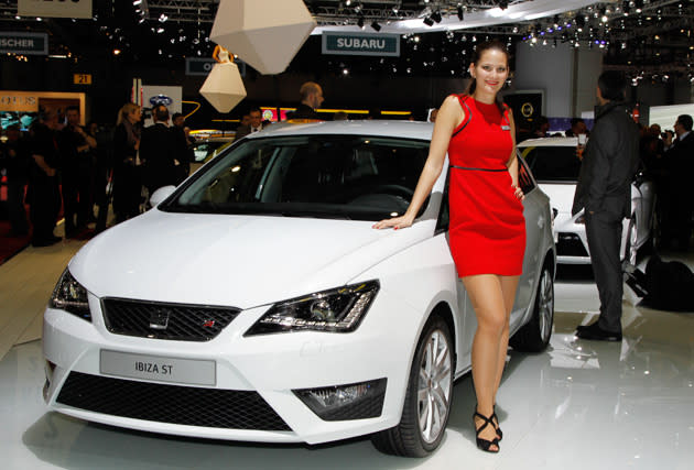 No auto show is complete without the glitz and glamour and the Geneva Motor Show is no exception. Who is the hottest?