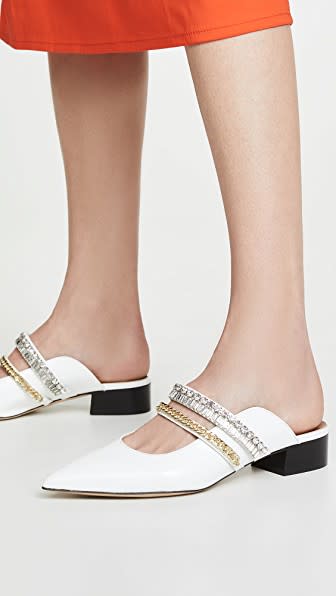 Carly Crystal-Embellished Flats