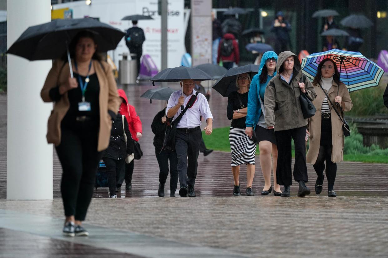 Strong winds and heavy rain are set to batter the UK (Jacob King/PA) (PA Wire)