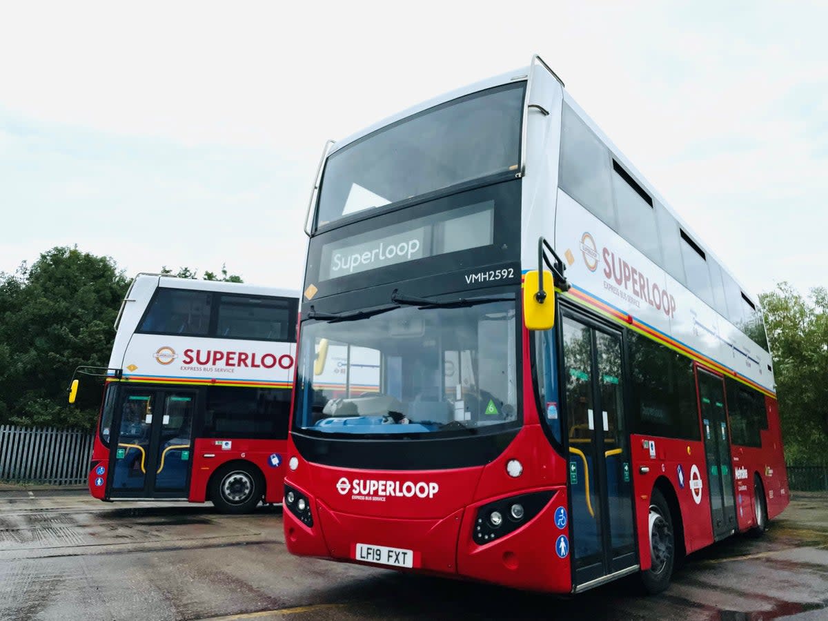 A bus with Superloop livery (Ross Lydall)