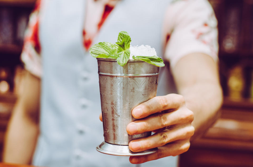 Serving a Mint Julep at the Derby<p>iStock</p>