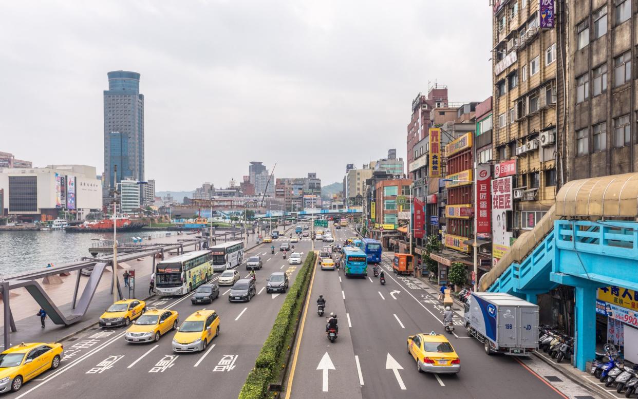 View of Keelung City (or Jilong), a major port city situated in the north-eastern part of Taiwan. This city is the second largest seaport after Kaohsiung - Noppawat Tom Charoensinphon