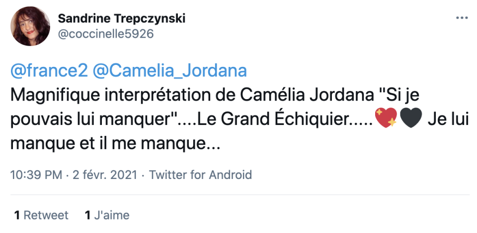 La prestation de Camélia Jordana séduit des internautes