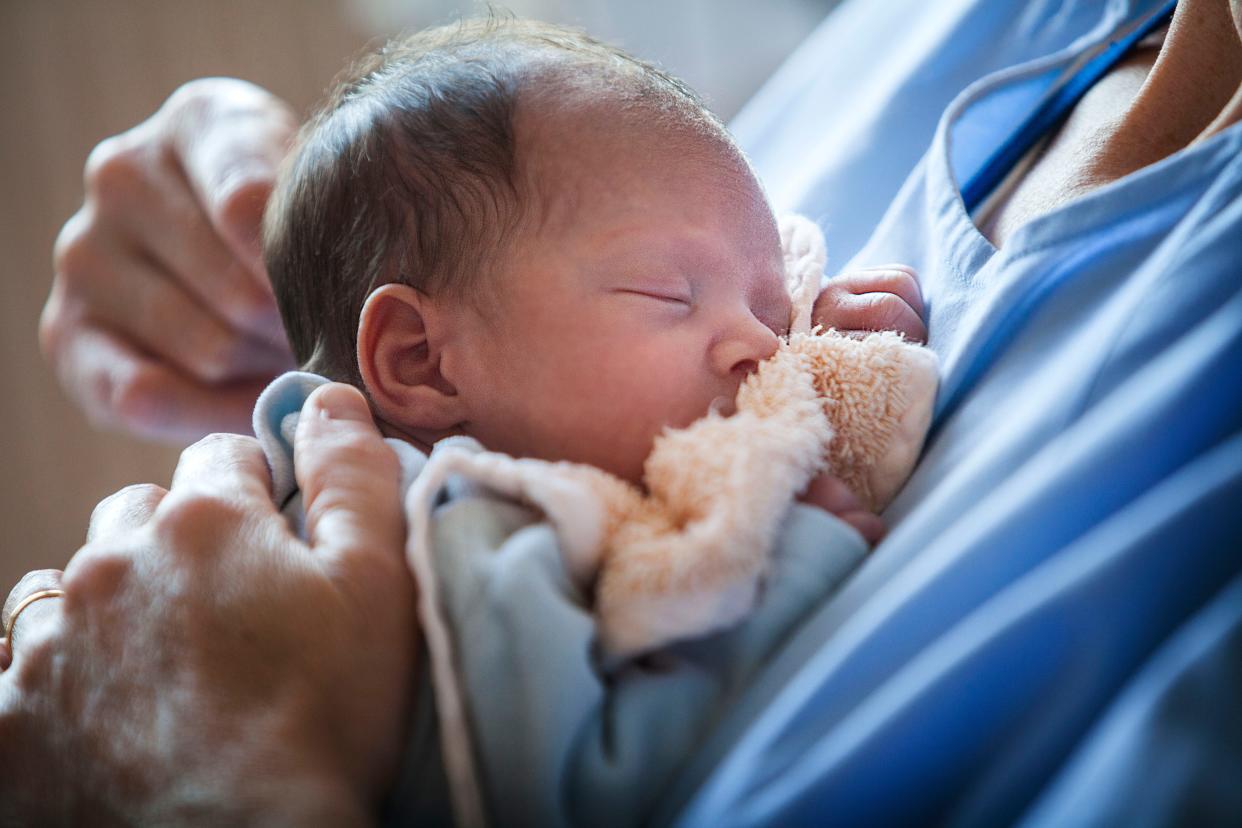 newborn in hospital