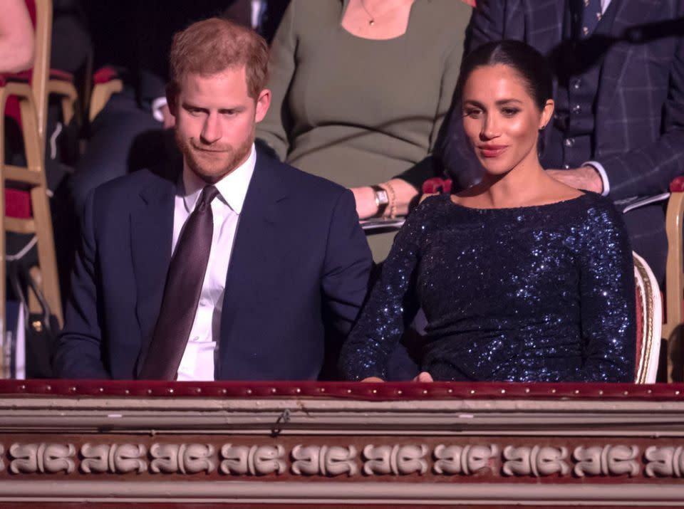 Meghan Markle sagte, auf dem Höhepunkt ihrer psychischen Probleme habe sie sich bei einer Veranstaltung hinter einer Fassade versteckt. Quelle: Getty