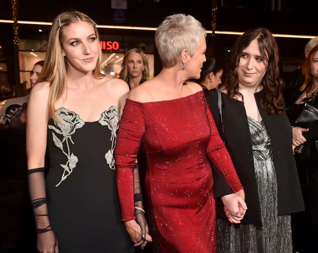 Jamie Lee Curtis with her daughters Annie (left) and Ruby Guest (right)