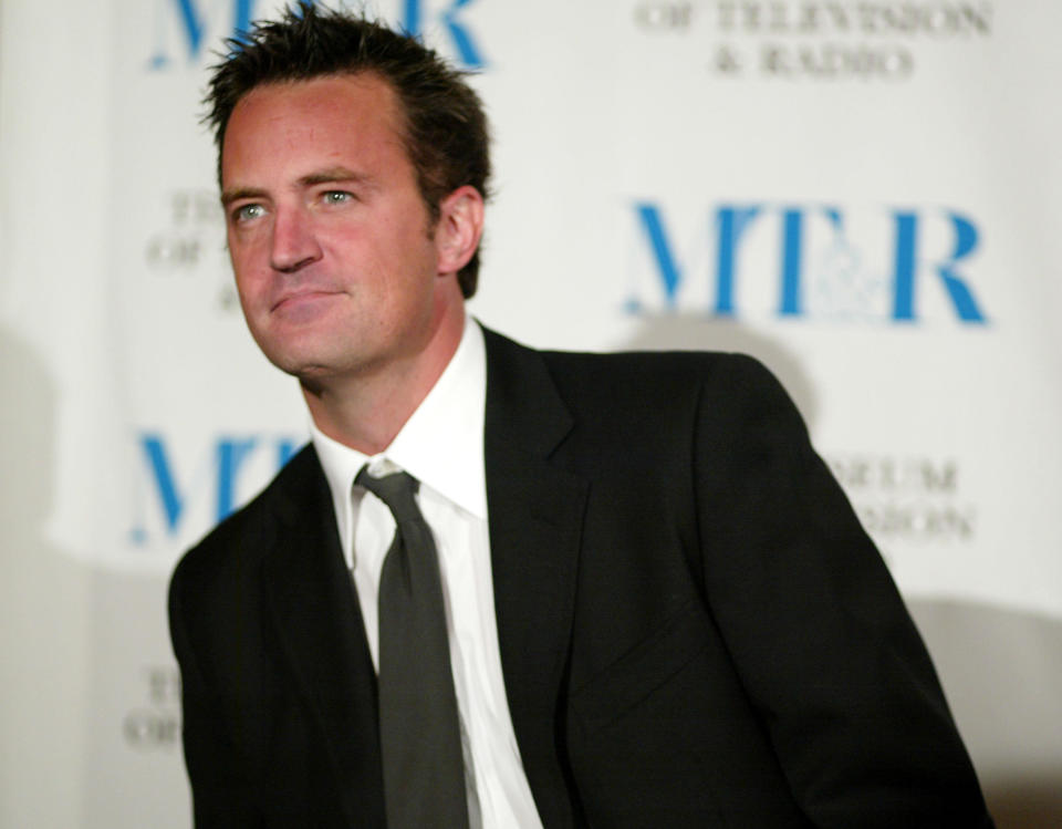 Matthew Perry during The Museum Of Television & Radio To Honor CBS News's Dan Rather And Friends Producing Team at The Beverly Hills Hotel in Beverly Hills, California.   Nov. 10, 2003.  / Credit: Chris Polk/FilmMagic