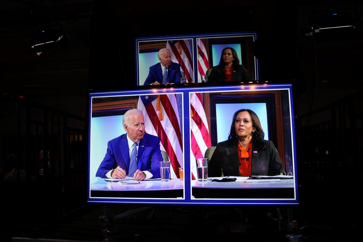 <p>President-elect Joe Biden and Vice President-elect Kamala Harris discussed their visions for her role once they take office.</p> (REUTERS)