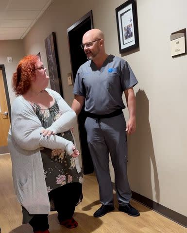 <p>Instagram/doctorericsmith_</p> Tammy Slaton with her weight loss surgeon Dr. Eric Smith