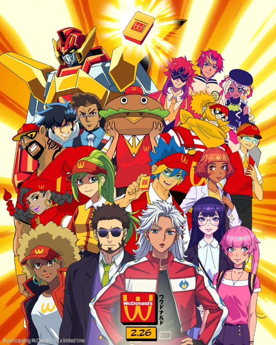 Characters in the WcDonald's anime episodes.