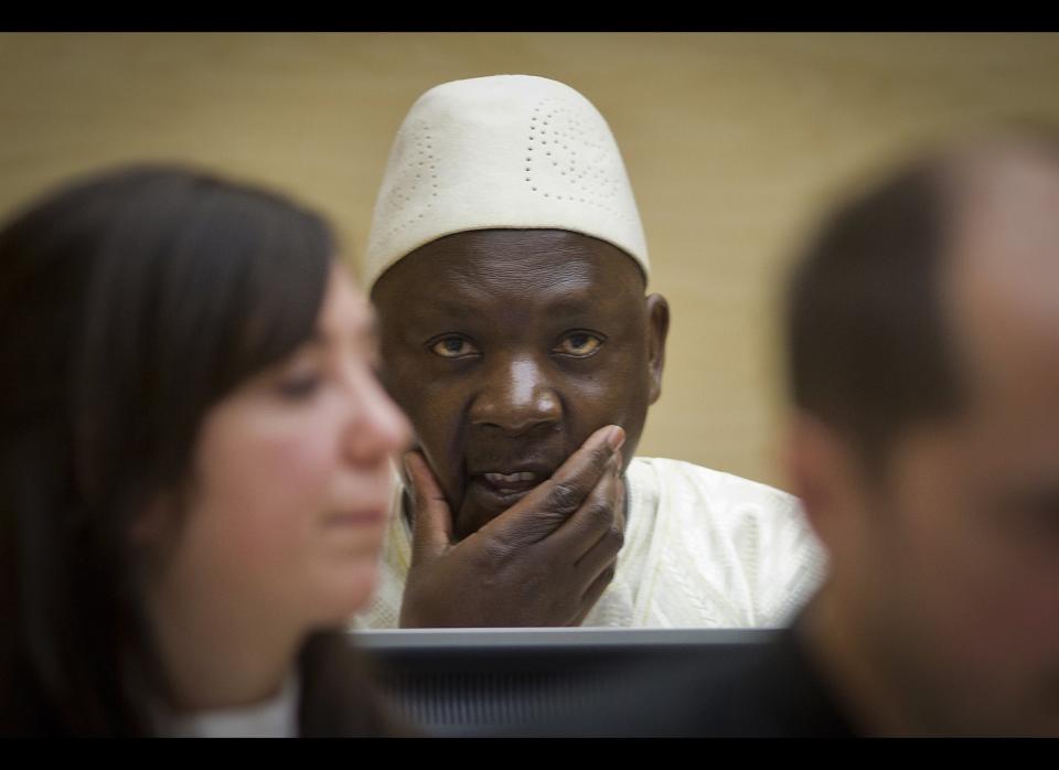 <em>Congolese warlord Thomas Lubanga, center, awaits his verdict in the courtroom of the International Criminal Court (ICC) in The Hague, Netherlands, Wednesday, March 14, 2012. Judges have convicted a Congolese warlord of snatching children from the street and turning them into killers. (AP Photo/Evert-Jan Daniels, Pool)</em><br><br>    The Congolese warlord was the first suspect to go on trial at the International Criminal Court. His case on charges of recruiting and using child soldiers was twice halted due to prosecutors not disclosing parts of their evidence against him. He was convicted in March, some six years after he was sent to the court and will be sentenced later this year.