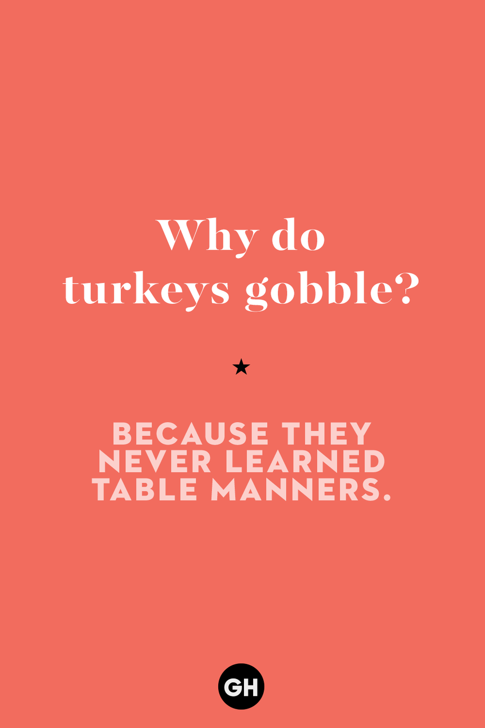 35) Why do turkeys gobble?