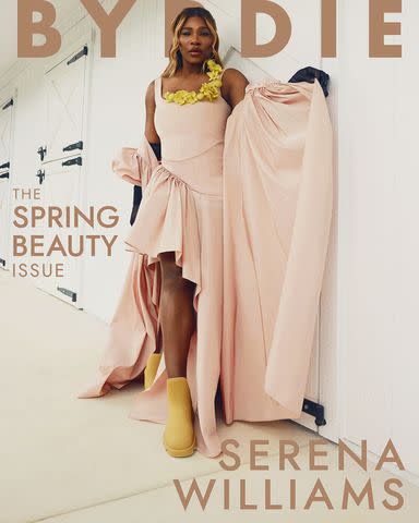 <p>Kendall Bessent/Byrdie</p> Serena Williams on the cover of Byrdie'