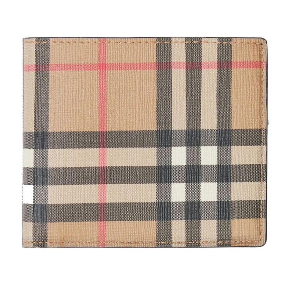 14) Burberry Vintage Check Bifold Wallet