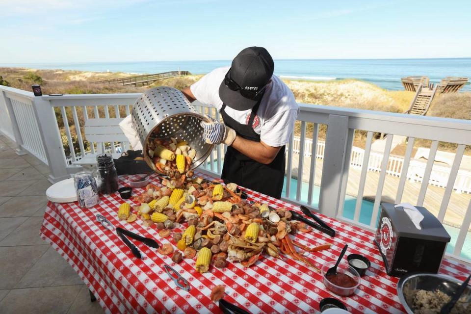 The Outer Banks Boil Company Corolla offers catering and takeout.
